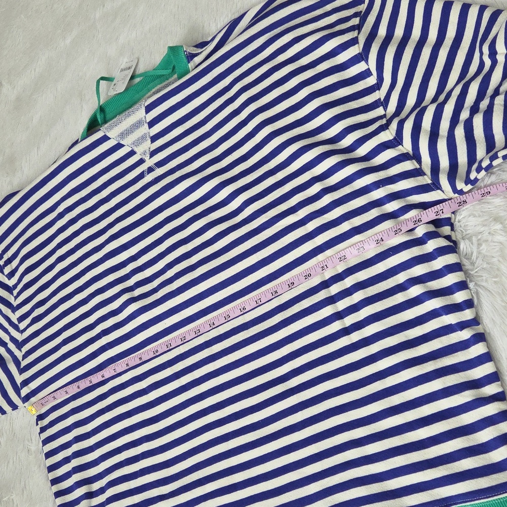 Free People Classic Striped Oversized Crewneck Sand Dollar Combo - Picture 7 of 9